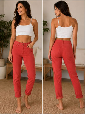 Women's Draper James RSVP Bright Coral Skinny Jeans Size 4
